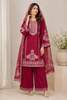 Premium Cotton Embroidered 3-Piece Suit